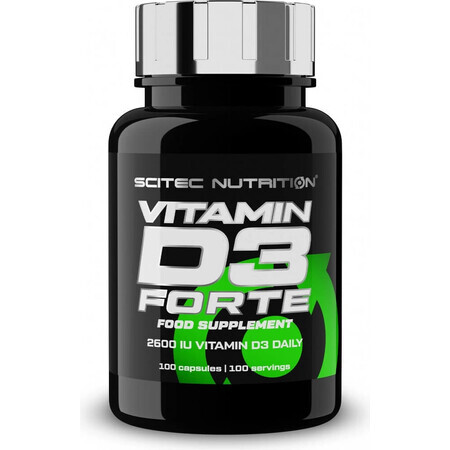 Scitec Nutrition Vitamine D3 Forte 1×100 cps, complément alimentaire