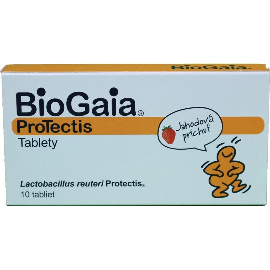 BioGaia ProTectis 1×10 Stück, Kautabletten - Erdbeergeschmack