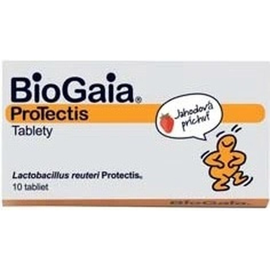 BioGaia ProTectis 1×10 Stück, Kautabletten - Erdbeergeschmack