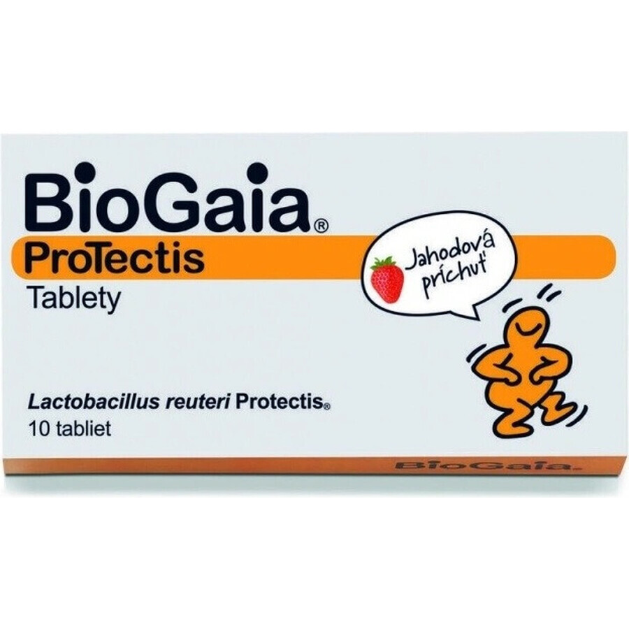 BioGaia ProTectis 1×10 Stück, Kautabletten - Erdbeergeschmack