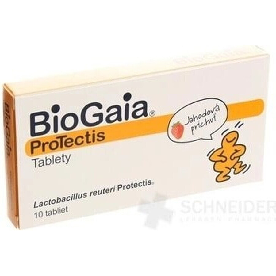 BioGaia ProTectis 1×10 Stück, Kautabletten - Erdbeergeschmack