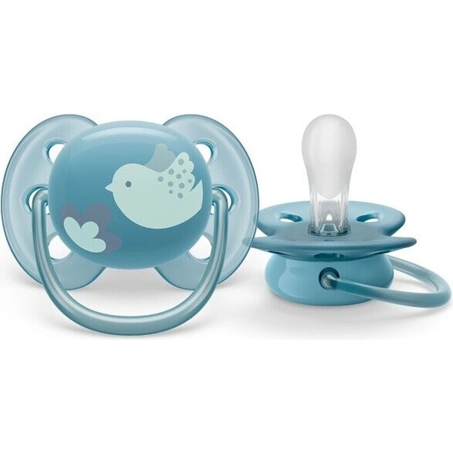 Philips AVENT AVENT Schnuller Ultrasoft Schnuller Premium 6-18m blau 1 Stück 1×1 Stück, Schnuller