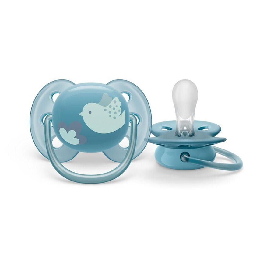 Philips AVENT AVENT Schnuller Ultrasoft Schnuller Premium 6-18m blau 1 Stück 1×1 Stück, Schnuller