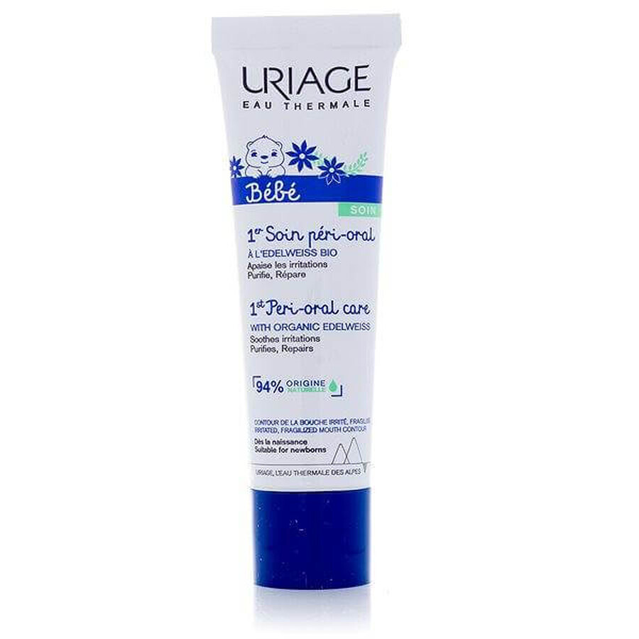 URIAGE BÉBÉ 1st Peri-Oral Care, 30ml 1×30ml, crema lenitiva per le smagliature del bambino