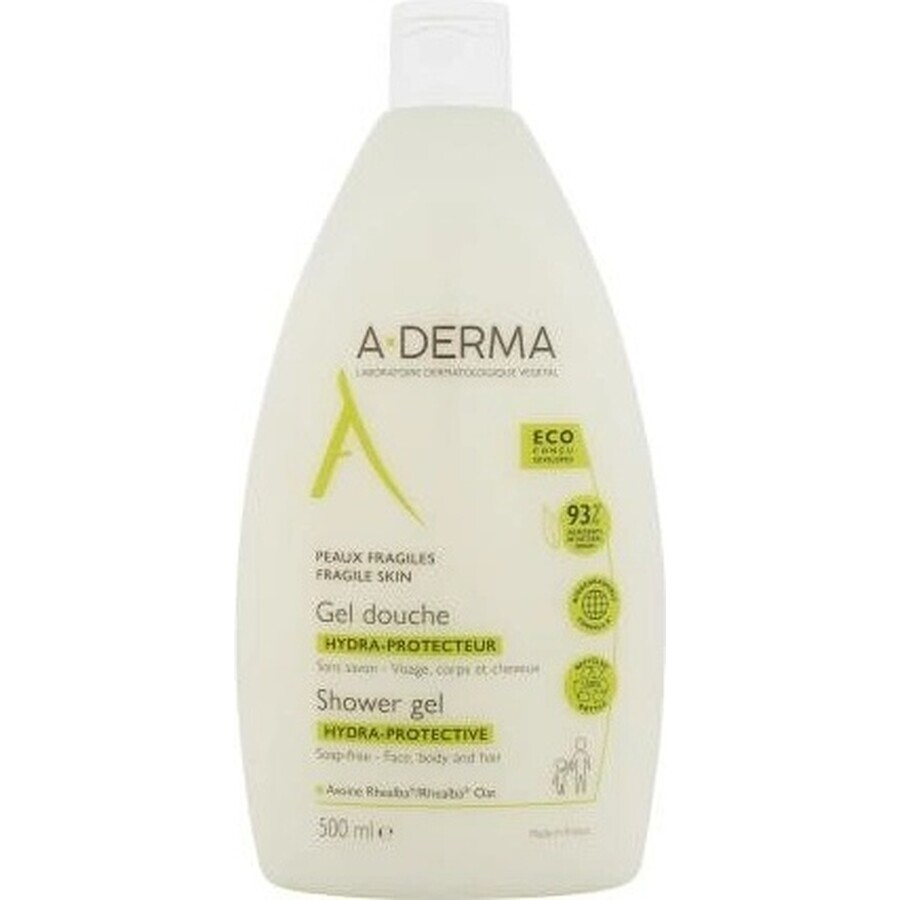 A-DERMA HYDRA-PROTECTEUR HYDRATING SHOWER GEL 1×500 ml, zeepvrije hydraterende douchegel