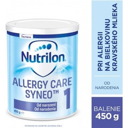 Nutrilon Allergy Care Syneo+ 1 1x450 g, latte speciale ipoallergenico per neonati