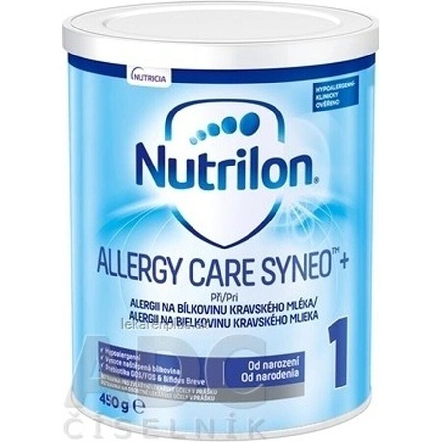 Nutrilon Allergy Care Syneo+ 1 1x450 g, latte speciale ipoallergenico per neonati