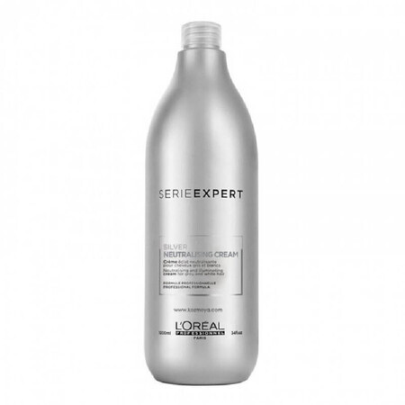 Balsam cremă pentru neutralizare și luminozitate pentru par alb sau gri, Silver, 1000 ml, Loreal Professionnel