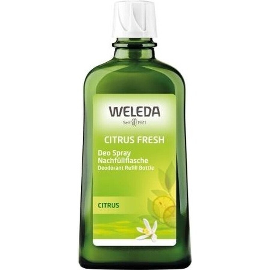 WELEDA Deodorant Citrus 1×200 ml, Deodorant, Nachfüllpackung - ohne Spray