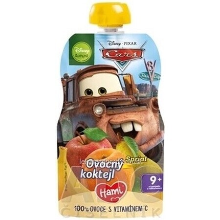 HAMI Disney Cars Fruit Cocktail cápsula 1×110 g, cápsula de fruta