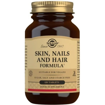 Solgar Skin, Nails & Hair Formula for skin, hair and nails 120 tablets 1×120 tbl, nutritional supplement