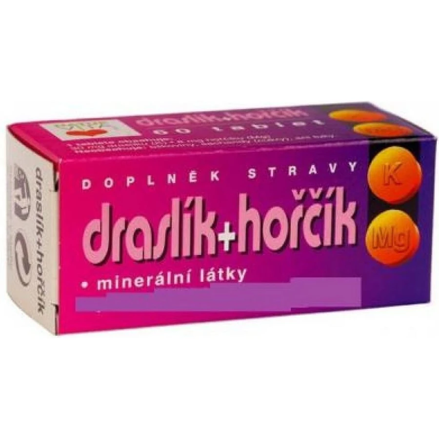 NATURVITA POTASIUM + MAGNESIUM 1×60 tbl, potasiu și magneziu