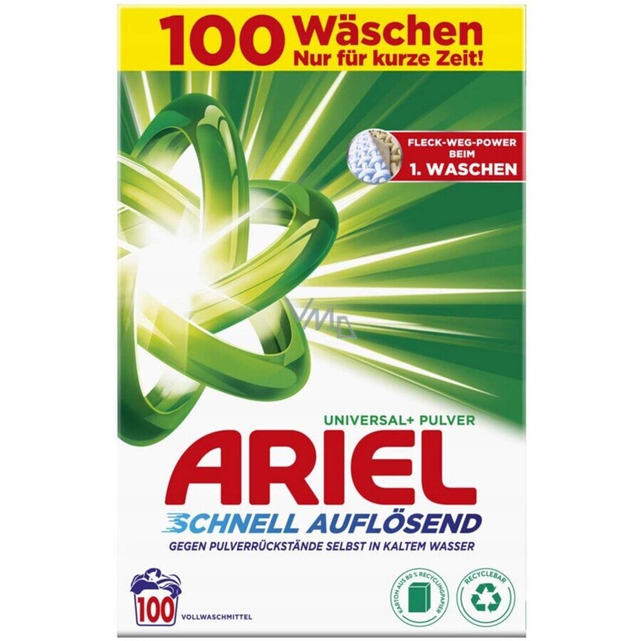 Ariel Powder 6 kg / 100PD Universal+ 1×6 kg, praf de spălat