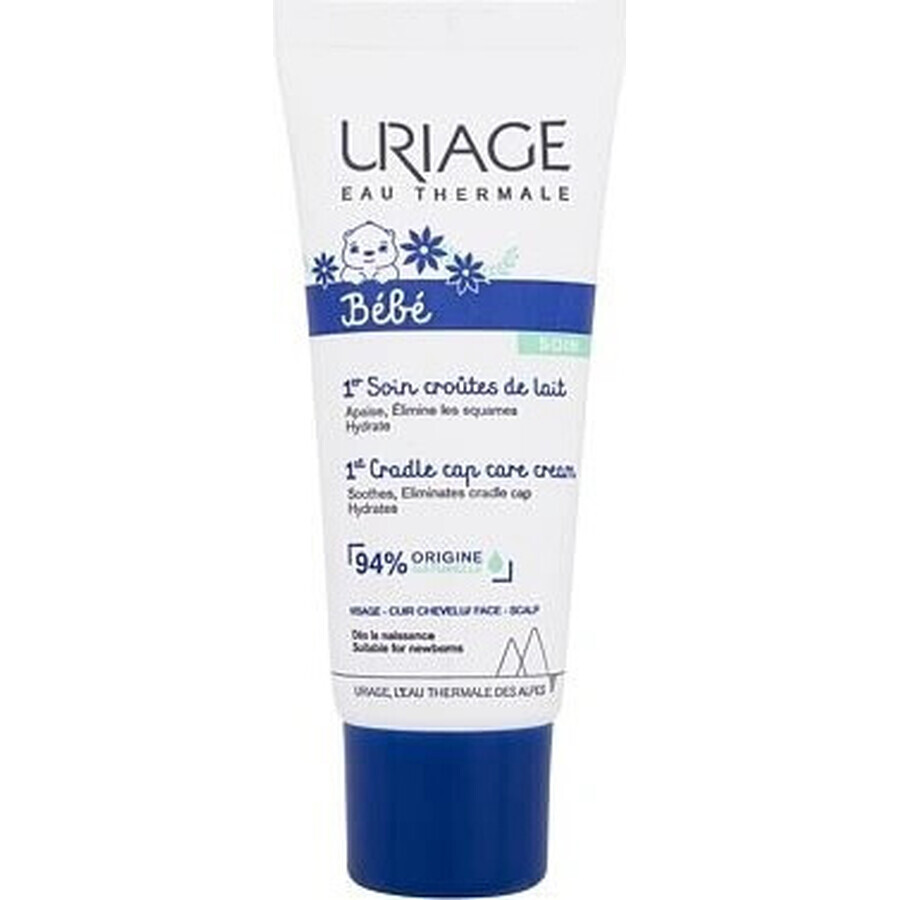 URIAGE BÉBÉ 1st Cradle Cap Care Cream, 40ml 1×40 ml, crema al cardo mariano