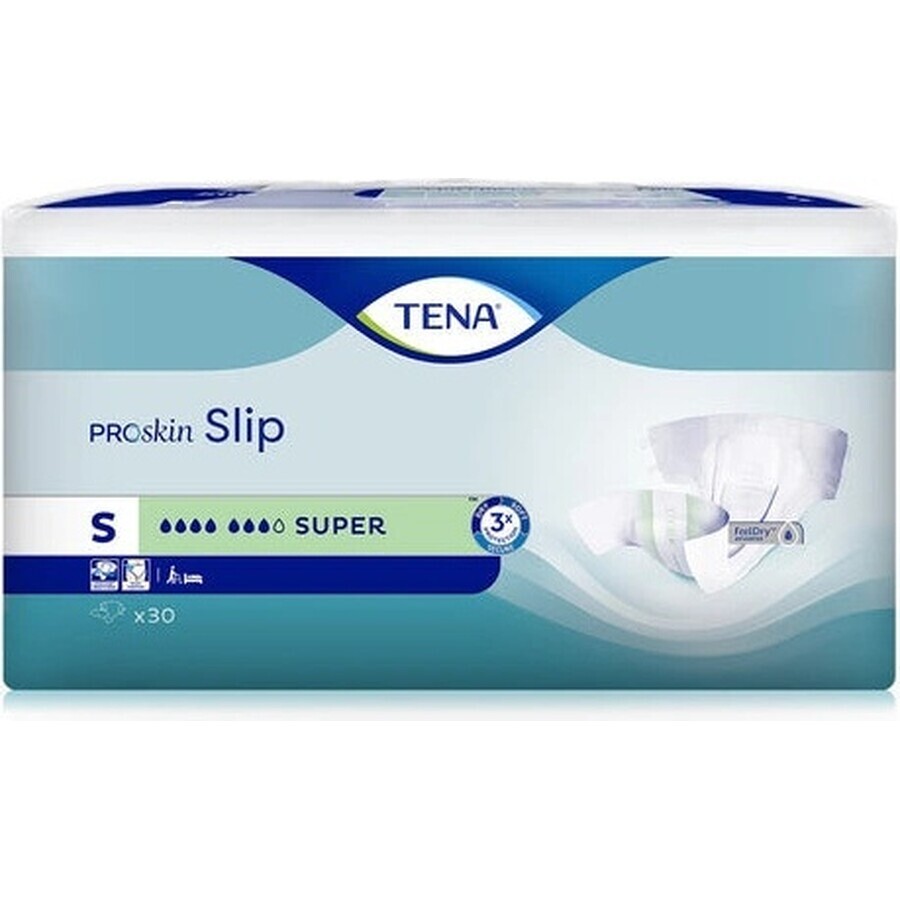 TENA Slip Super S 1×30 buc, chiloți pentru scutece