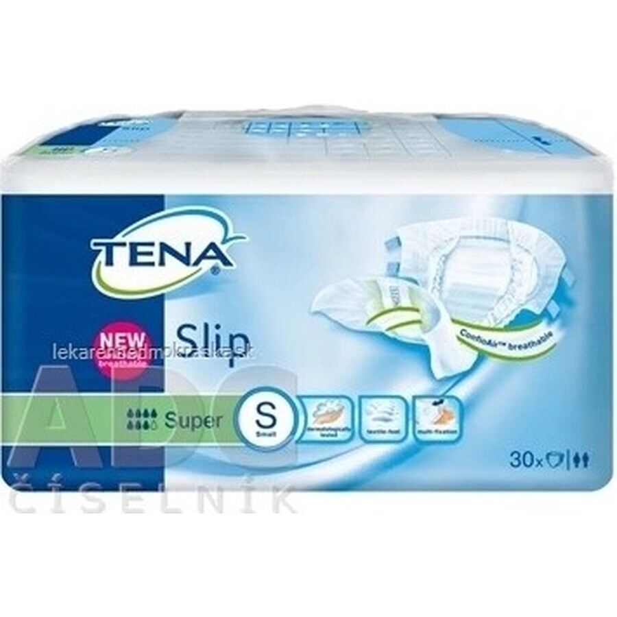 TENA Slip Super S 1×30 buc, chiloți pentru scutece