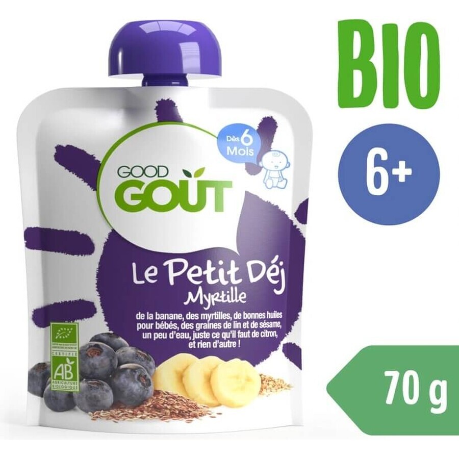 Good Gout Organic Blueberry Breakfast 1×70 g, blueberry pocket