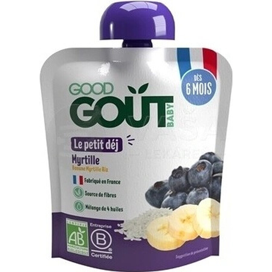 Good Gout Organic Blueberry Breakfast 1×70 g, blueberry pocket