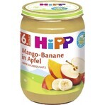 HiPP Mele biologiche con mango e banane 1×190 g, snack di frutta per bambini