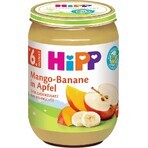 HiPP Mele biologiche con mango e banane 1×190 g, snack di frutta per bambini