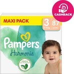 PAMPERS HARMONIE BABY LUIEREN V.3 6-10KG 87KS 1×87 stuks, luiers maat 3