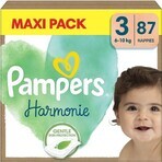 PAMPERS HARMONIE BABY LUIEREN V.3 6-10KG 87KS 1×87 stuks, luiers maat 3