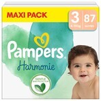 PAMPERS HARMONIE BABY LUIEREN V.3 6-10KG 87KS 1×87 stuks, luiers maat 3