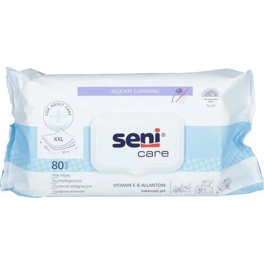 Seni Care vochtige doekjes 1×80 stuks, vochtige doekjes