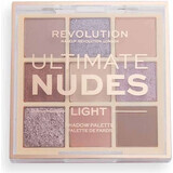 Revolution, Ultimate Nudes Light Lidschattenpalette 1×0,90 g, Lidschattenpalette