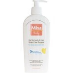 Mixa Baby Surgras Gel fără săpun pentru corp și păr 1×250 ml, gel de spălare pentru copii