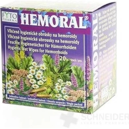 Wet wipes FYTO HEMORAL 1×20 pcs, wet wipes