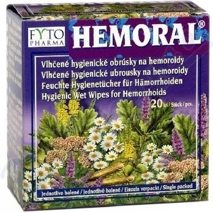 Wet wipes FYTO HEMORAL 1×20 pcs, wet wipes