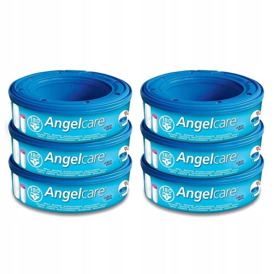 Angelcare Cartucce di ricambio Angelcare 1×6 pezzi, cartucce di ricambio per cestelli