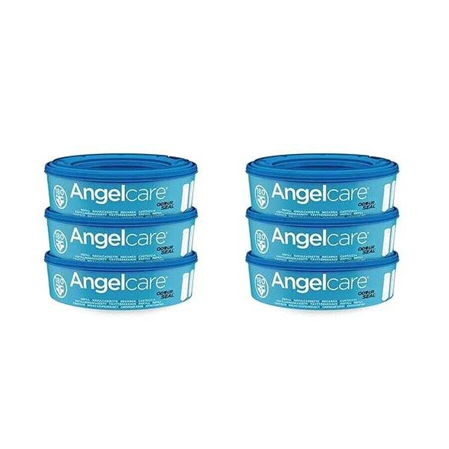 Angelcare Cartucce di ricambio Angelcare 1×6 pezzi, cartucce di ricambio per cestelli