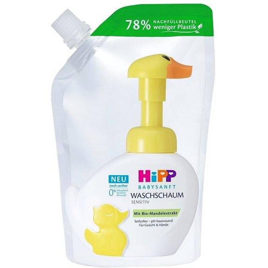 HIPP BABYSANFT schiuma di lavaggio 1×250ml, schiuma di lavaggio, ricarica