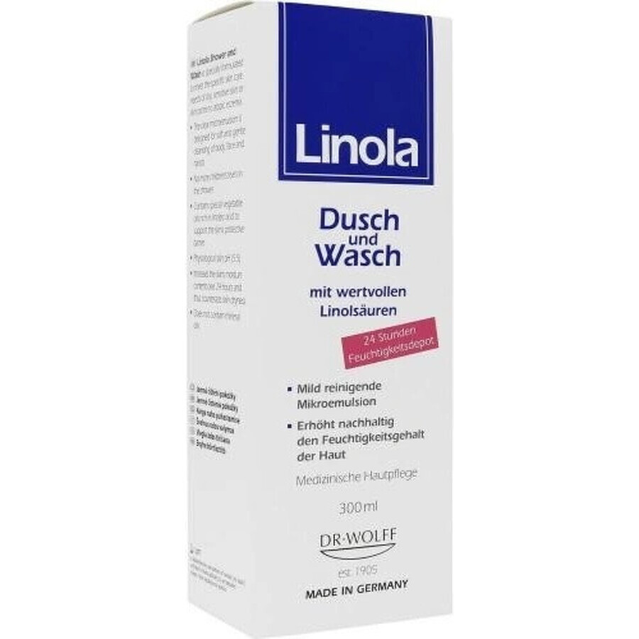 Linola Dusche und Wasch 1×300 ml, Gel-Emulsion