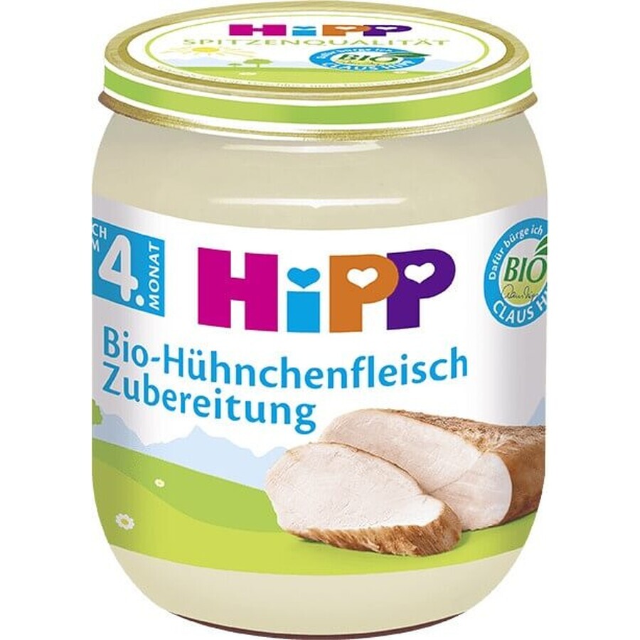 HiPP Purè di tacchino biologico 1×125 g, antipasto di carne per bambini