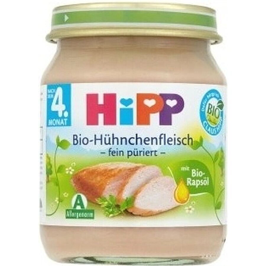 HiPP Purè di tacchino biologico 1×125 g, antipasto di carne per bambini