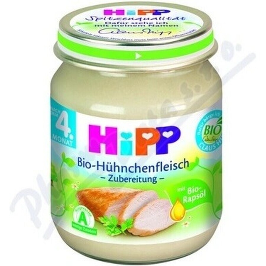 HiPP Purè di tacchino biologico 1×125 g, antipasto di carne per bambini