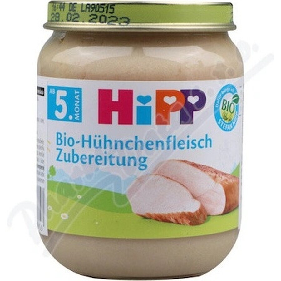 HiPP Purè di tacchino biologico 1×125 g, antipasto di carne per bambini