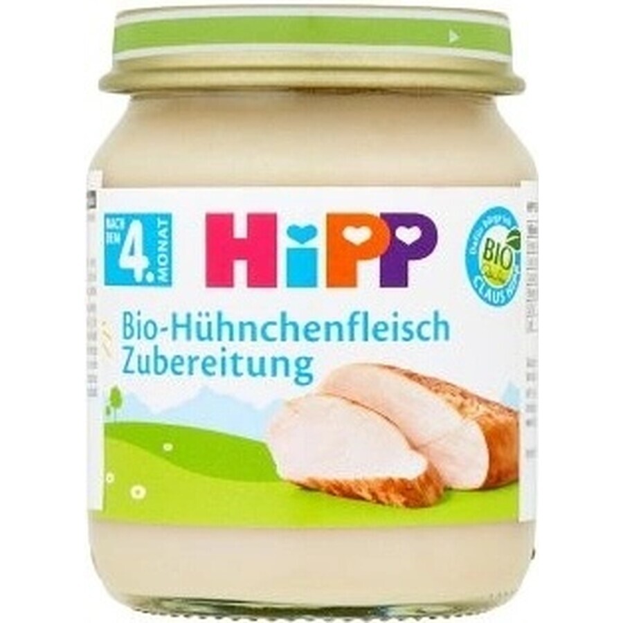 HiPP Purè di tacchino biologico 1×125 g, antipasto di carne per bambini