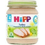 HiPP Purè di tacchino biologico 1×125 g, antipasto di carne per bambini