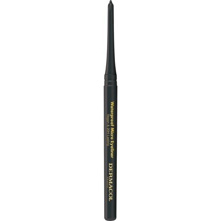 Dermacol Waterproof Micro Eyeliner Lápiz delineador automático negro nº 01 1×0,08 g, lápiz delineador automático