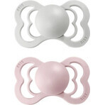 BIBS Supreme haze/blossom 1×2 silicone BIBS Supreme haze/blossom 1×2 - size 1