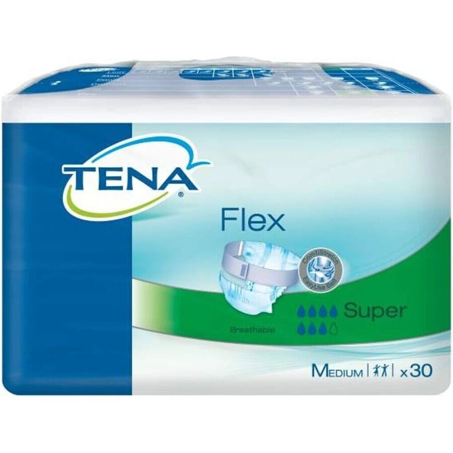 TENA Flex Super S 1×30 buc, chiloți pentru incontinență cu talie cu eliberare rapidă