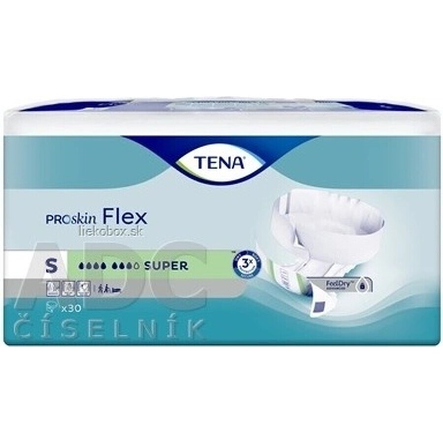 TENA Flex Super S 1×30 buc, chiloți pentru incontinență cu talie cu eliberare rapidă