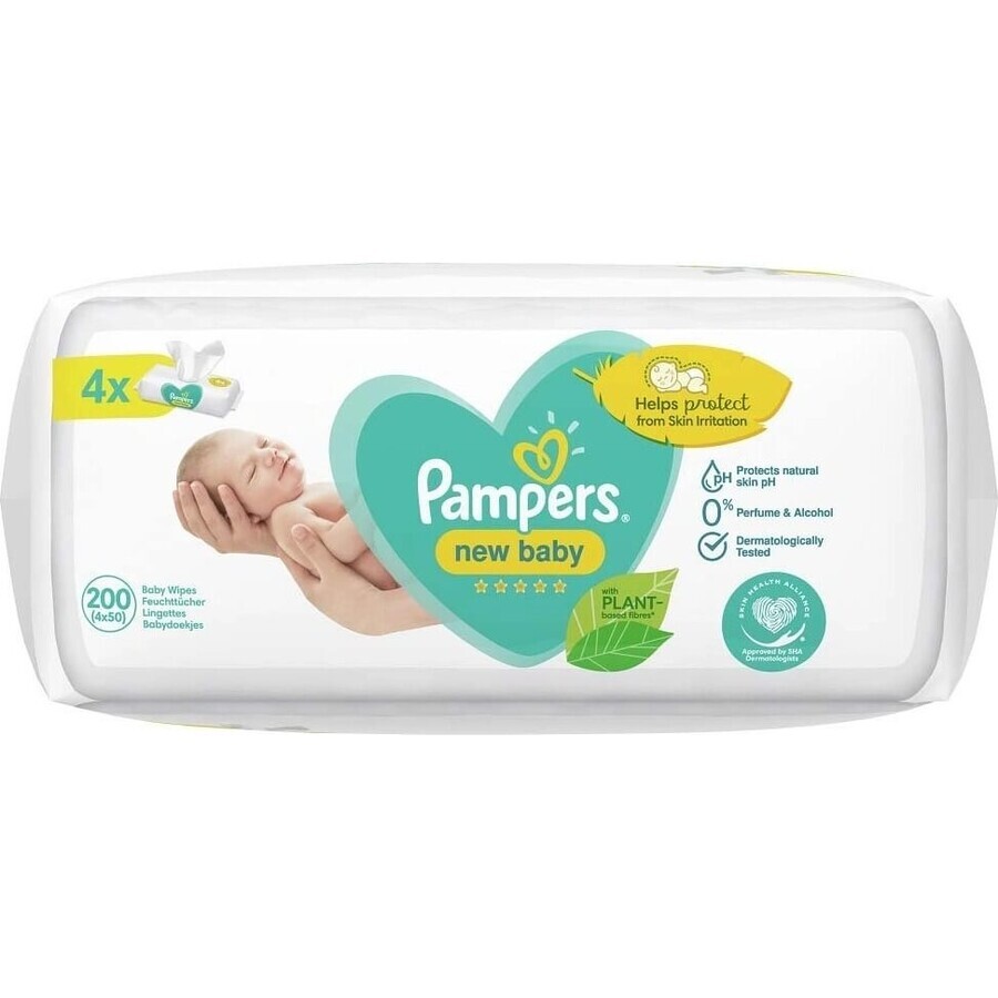 Pampers Salviette 184pz (4x46) Harmonie New baby 4×46 pz, salviette umidificate