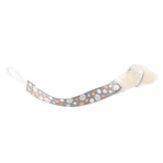 BABYONO Pacifier clip gray/orange 0m+ 1×1 pcs