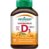 JAMIESON VITAMINE D3 1000 IU ORANJE 1×100 tbl, VITAMINE D3, oranje