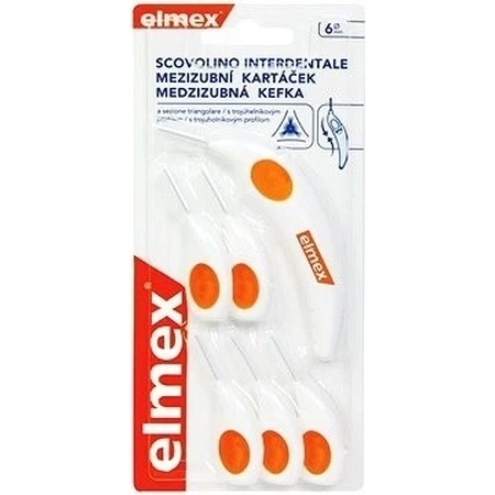 ELMEX INTERDENTAL Interdentale ragers nr.6 oranje 1×4 stuks, interdentale ragers